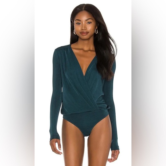 Free People Turnt Bodysuit in Pine NWT. Size XS - Picture 5 of 13